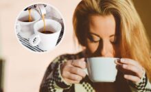Donna e caffè